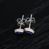 OLIO E ACETO Sterling Silver Lapis Lazuli/Red Snakeskin Jade Flower Earrings OLIO-OA13E09-LY Blue(OA13E08)